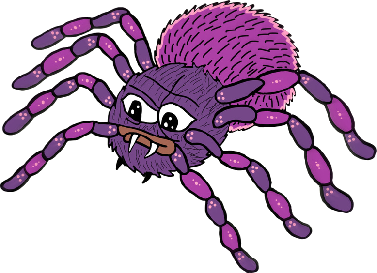 Spidermon — the mysterious purple spider